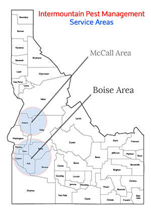 The Boise and McCall Service Areas for Intermountain Pest Management